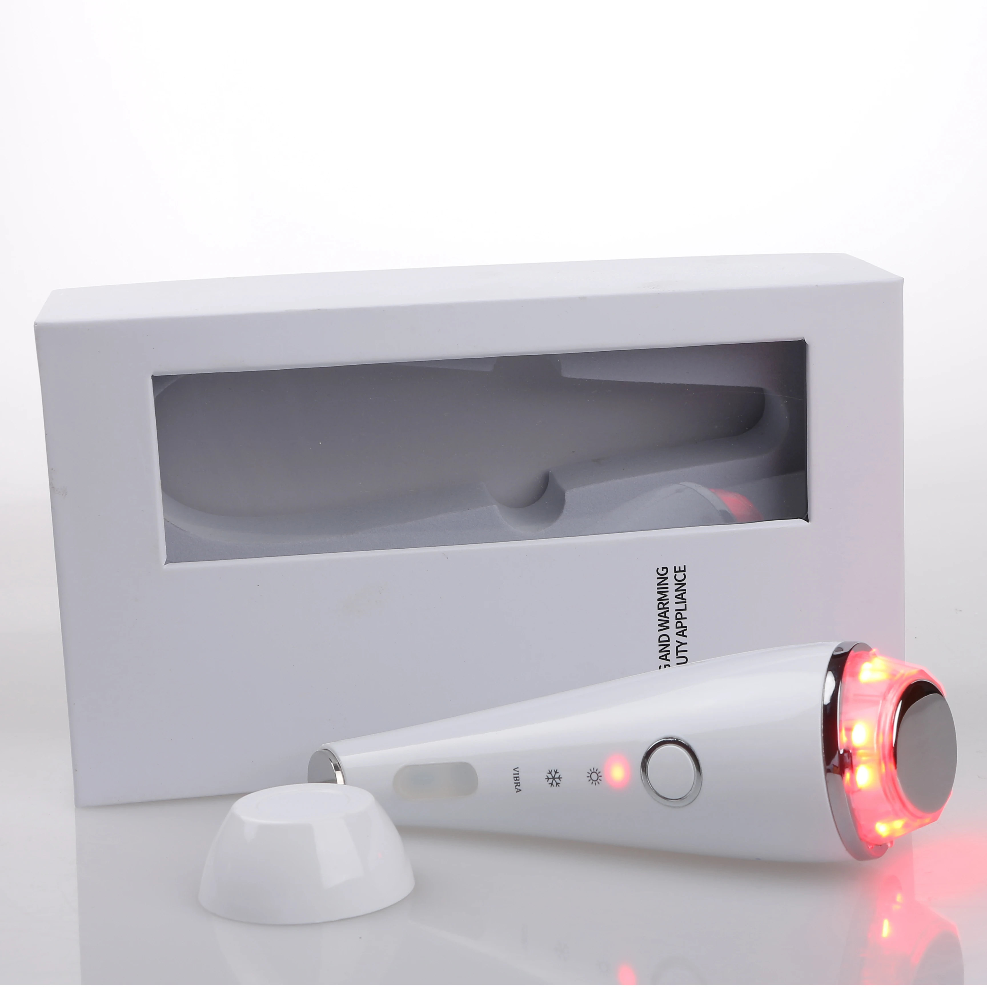 
private label portable multifunction beauty machine vibrating hot and cold facial eye care notime beauty device for home use 