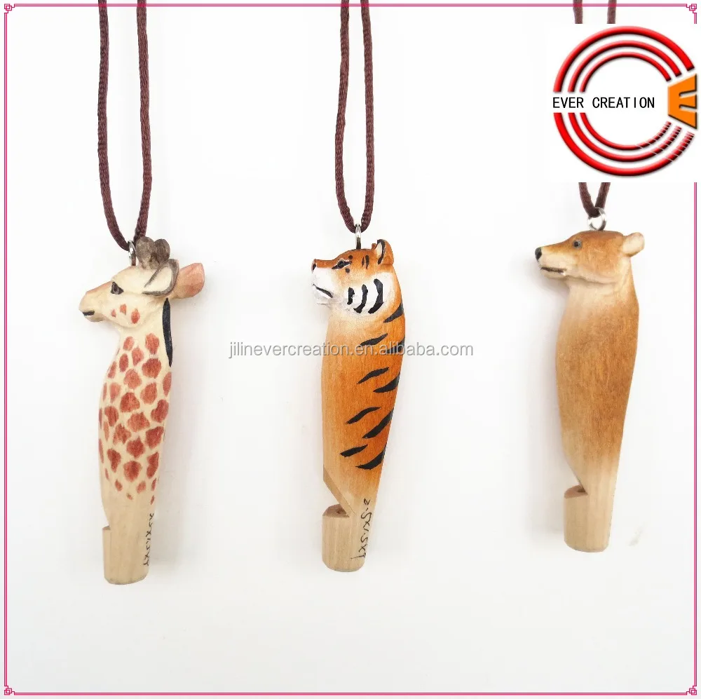 Guaranteed quality proper price wooden bird animal shape whistle