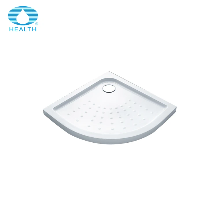 Portable retangular and square-shaped white shower tray