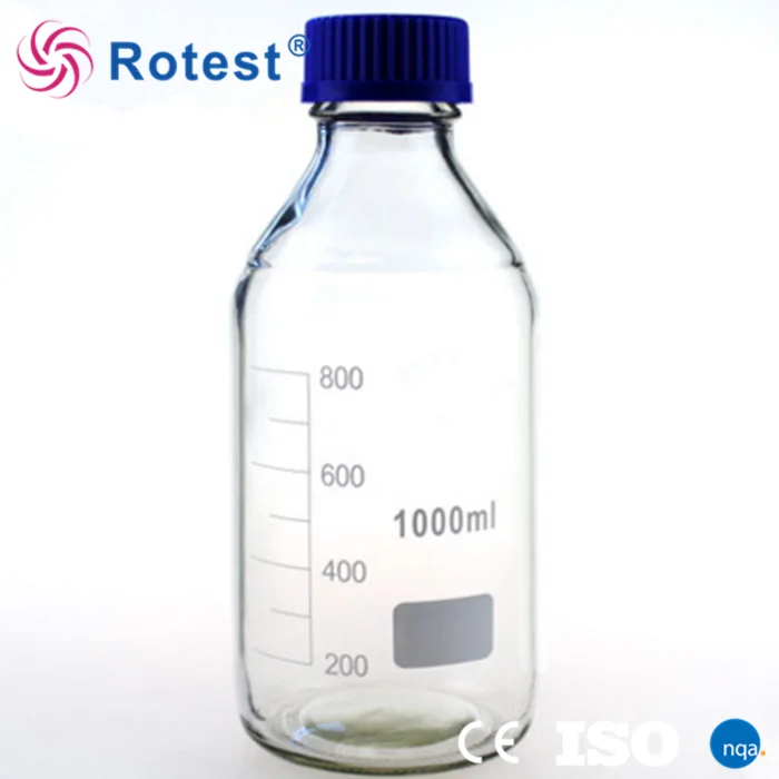 500ml Laboratory Clear and Amber Glass Reagent Bottle