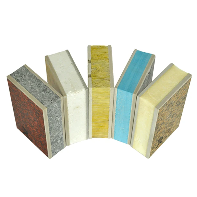 
Factory Directly new building materials exterior wall thermal insulation decorative eps/rock wool sandwich wall panels 