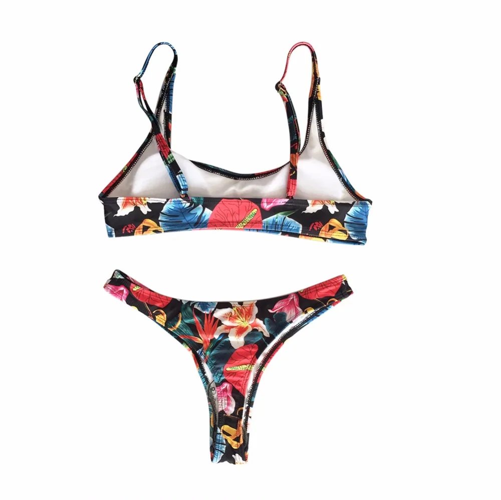 power flower ultra-thin mini bikini swimwear/lady latex summer micro printing bikini swimwear extreme beach