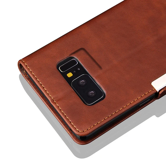 Flip stand Pu leather stand Mobile Phone case for Sansung note 8