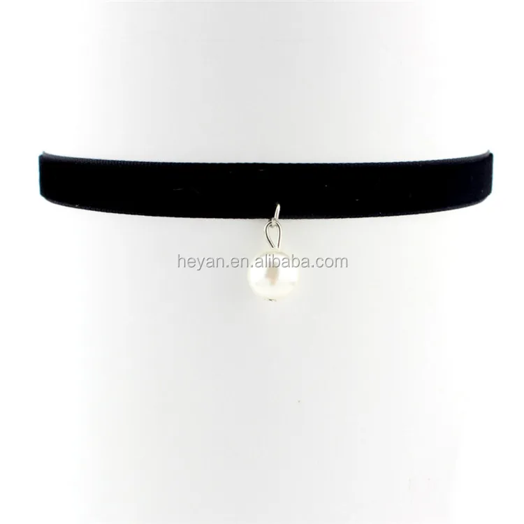 Fashion sexy black velvet choker in stock