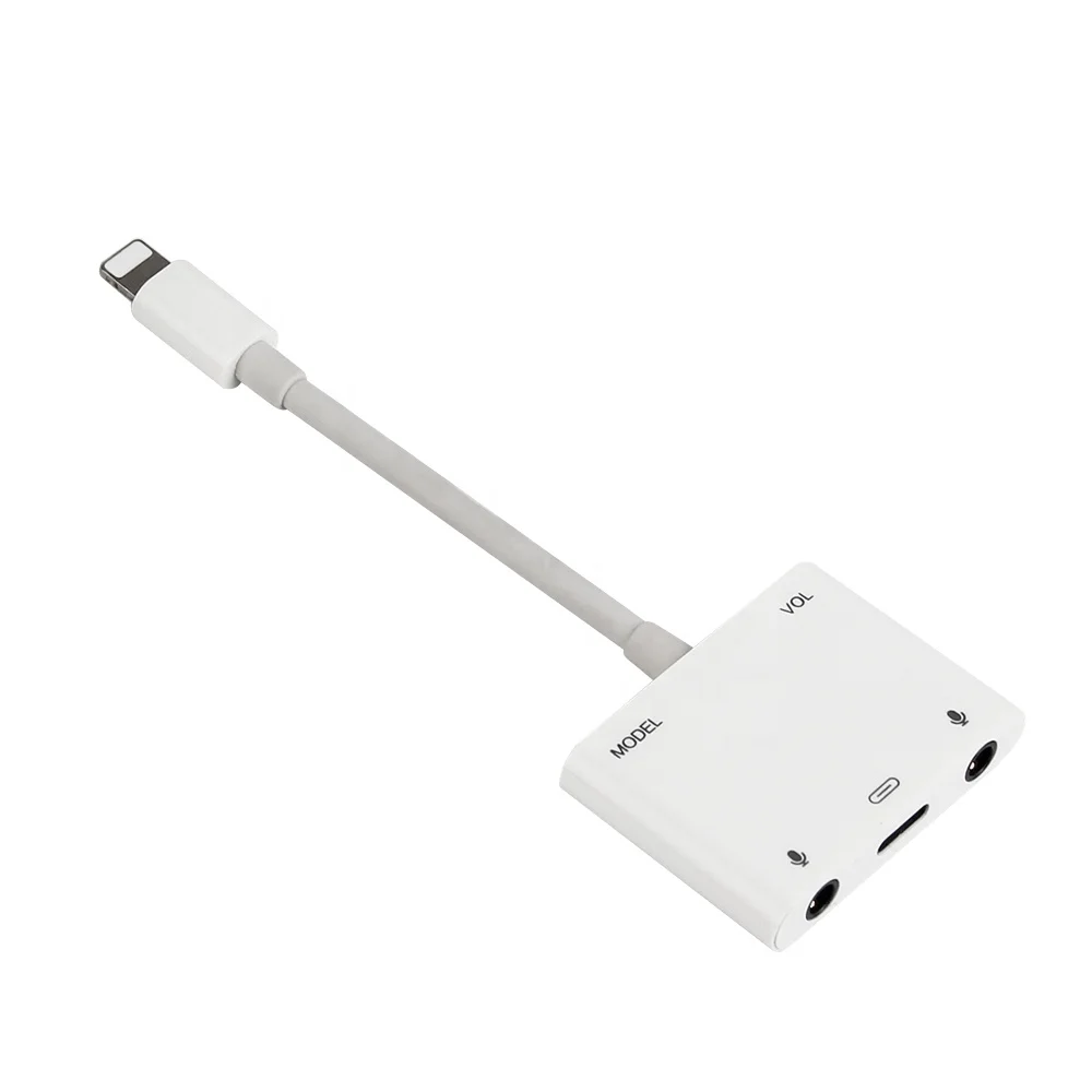 
 Адаптер для наушников SUNLINE со звуковым эффектом, поддержка ввода и вывода наушников, Aux аудио адаптер для зарядки, отправка голосовых сообщений  