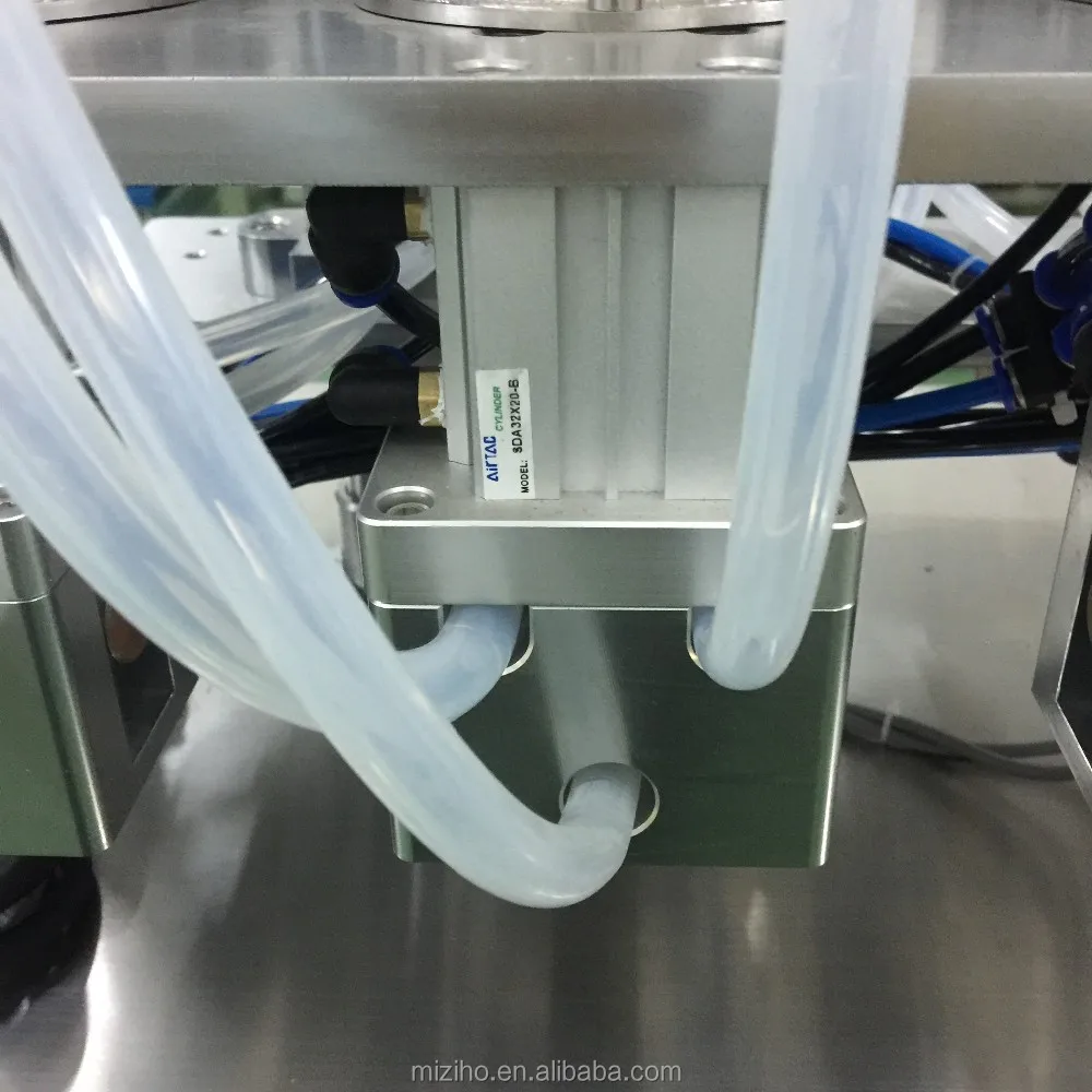 MZH-PF high quality vacuum semi automatic 4 heads perfume filling machine