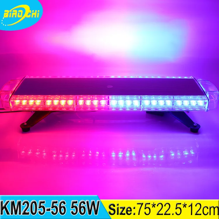 Завод 56 LED 75 см аварийного предупреждения водонепроницаемый супер яркий красный синий полиции на крыше светодиодные панели