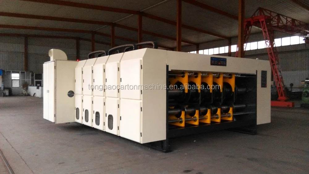 three colors flexo printer slotter machine