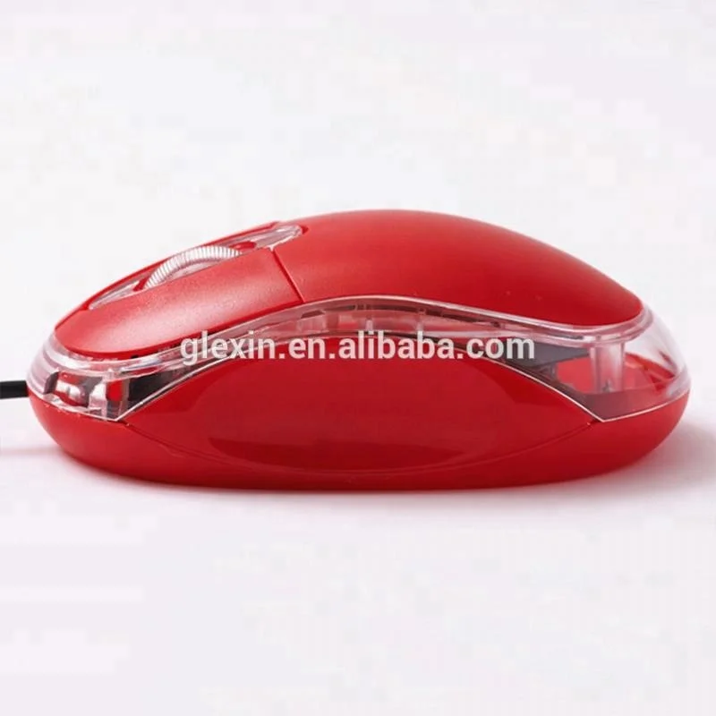 3D Logo Wired plastic material computer mouse