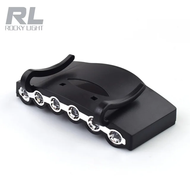 
Hat Clip Light Lamp / Cap Light / Head Torch / Headlights, 6 LED, For Fishing, Running, Camping, Hiking and Mountain Climbing 