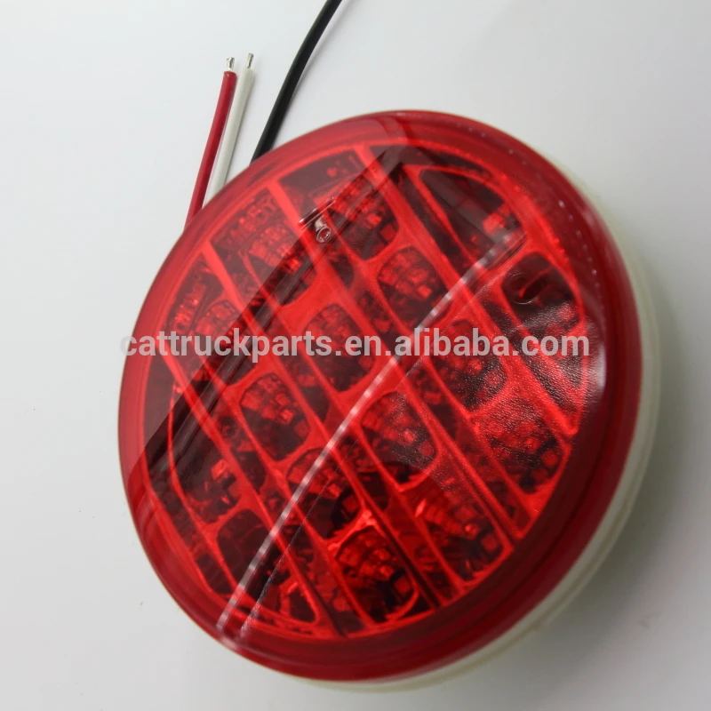 
16 leds turn lights 4 ROUND LED STOP TURN TAIL RED LEN LIGHTS FOR TRUCK 12v best products for import 