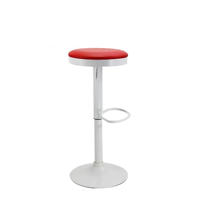 China good Aftermarket chair unique design fixed red bar stools