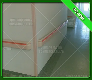 
Plastic Hospital Walkway Wall Protector Corner Guard 
