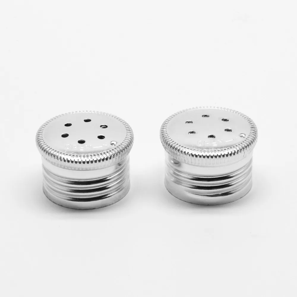 Custom design air tight made in china talcum metal powder bottle caps