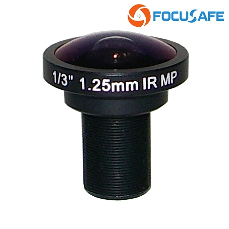 Объектив Системы видеонаблюдения высокого разрешения, объектив видеонаблюдения, популярный в Европе, объектив «рыбий глаз» М12 3 Мп, 1,25 мм, формат 1/3 дюйма