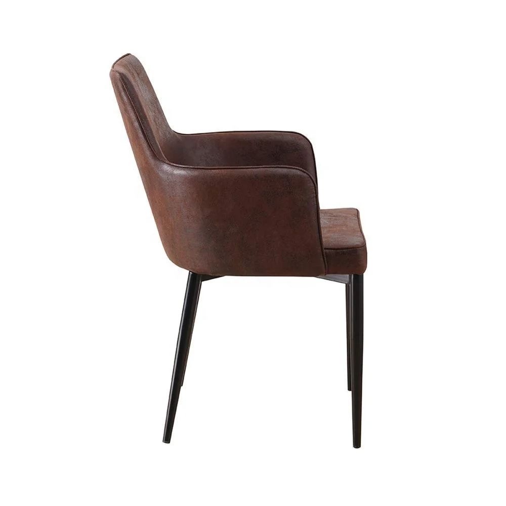 Modern Tufted Upholstered Dining Chairs with Armrest / wooden dining room chair