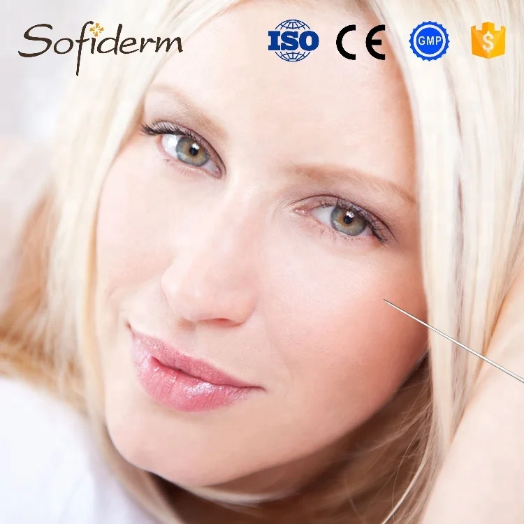 Sofiderm anti aging cross linked hyaluronic acid dermal filler