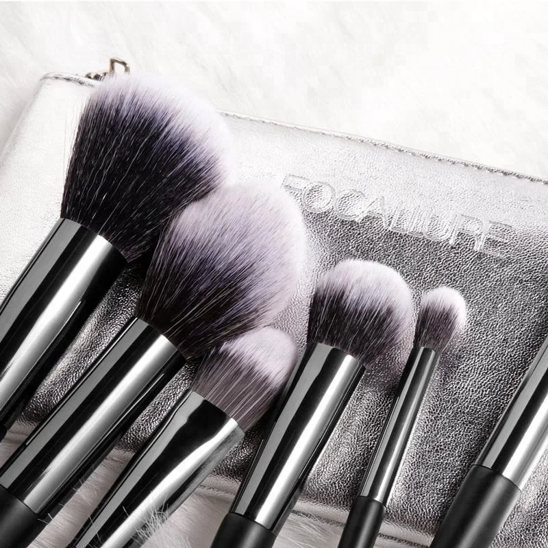 Focallure Factory Best Selling 10pcs Makeup Brush Set Cosmetics Kit Professional Wholesalers