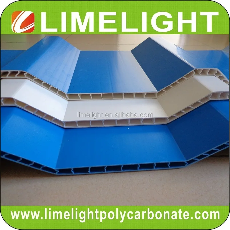 LIMELIGHT corrugated twinwall PVC roofing sheet