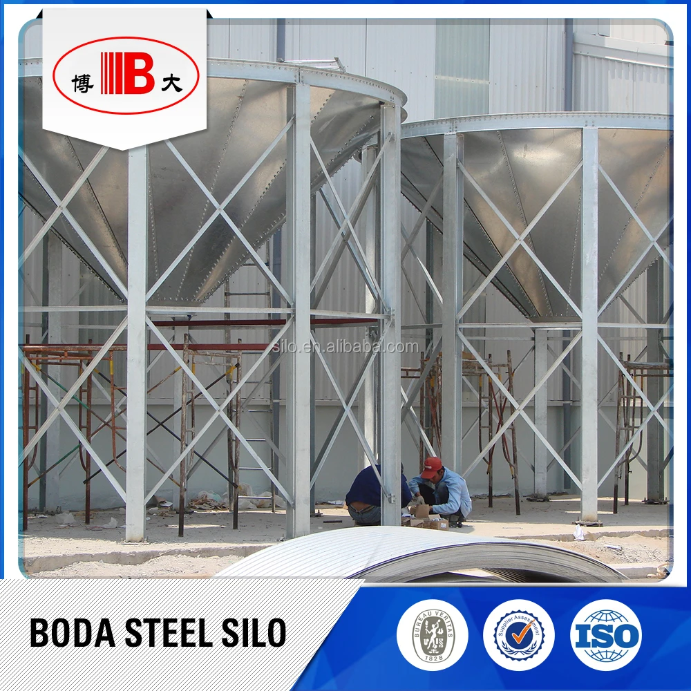 
silo with temperature measurement system 
