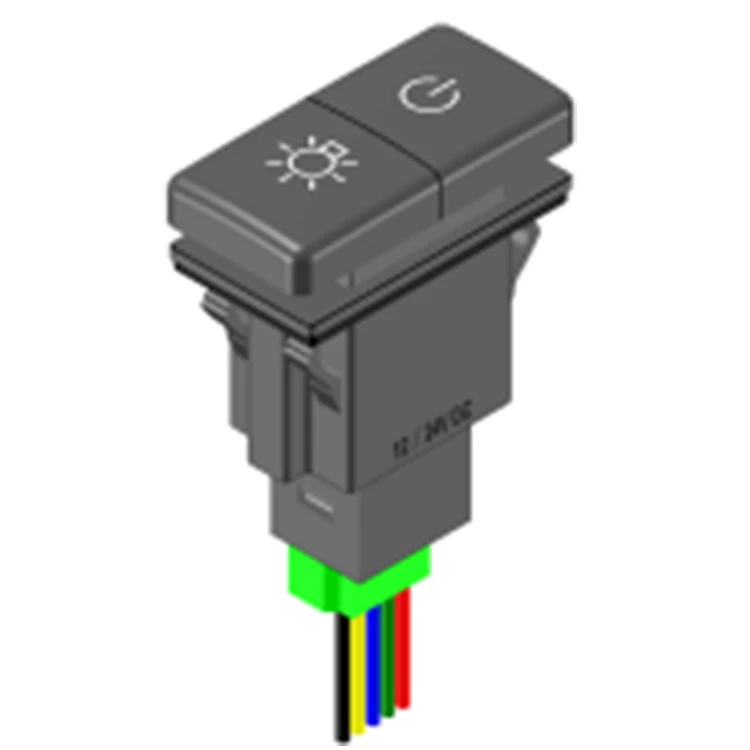 New 12V Car Boat On Off 2 Way Push Button Switch with Led Light