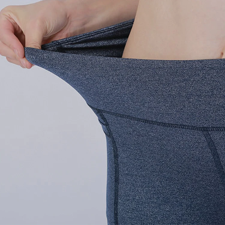 Custom Logo Women Fitness Shorts Plain Compression Yoga Shorts with Pocket