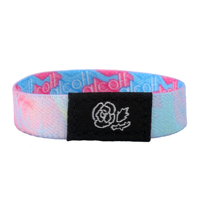 2024 Promotional Wristbands Customize Polyester Bracelet Beautiful Logo Holiday Decoration & Gift Graduation Europe Music