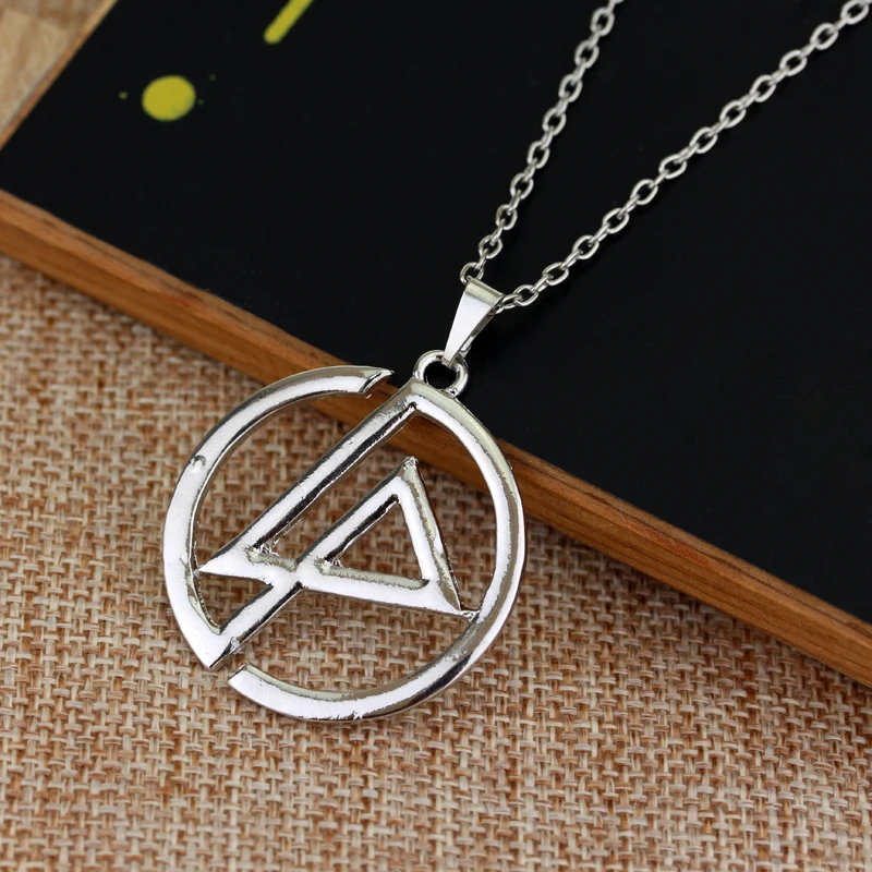 Fashion Necklace Linkin Park Necklace Band Group Logo Punk Silver Color Pendant Jewelry