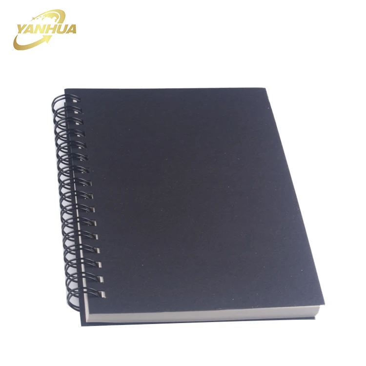 Logo Printed Practical Hard PVC Cover Cheap Spiral Notebook