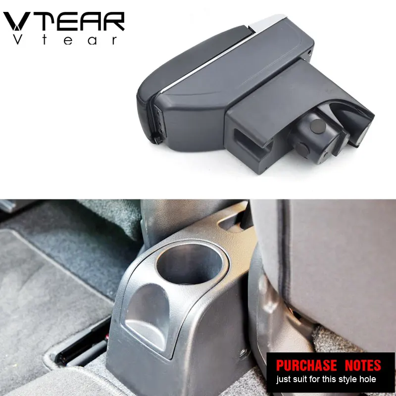 Vtear For Nissan Livina armrest USB Charging heighten Double layer storage box central Store content arm rest car accessories