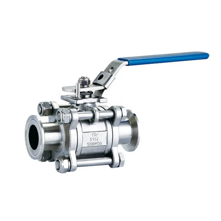stainless steel sanitary high pressure motorized 4 inch 3 way 1.5 inch ball valve