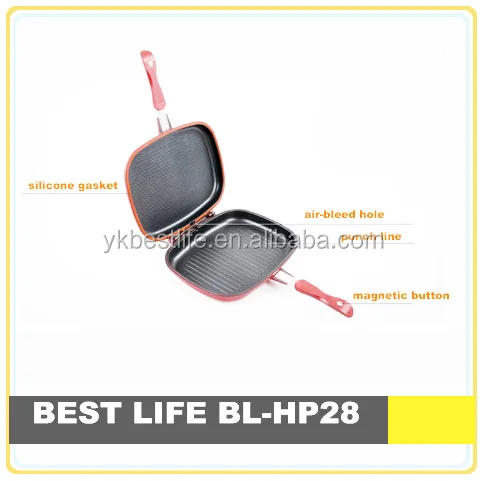 
Как видно по телевизору, двусторонний гриль 