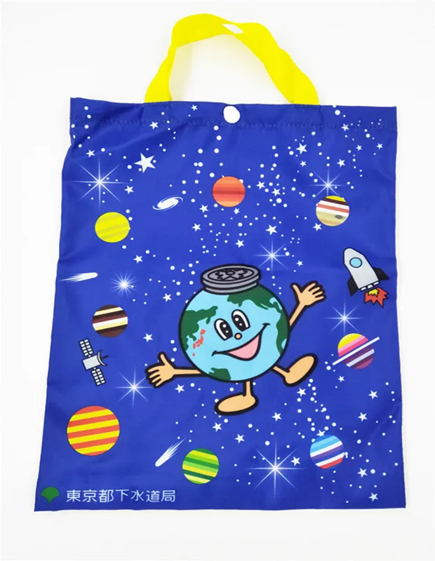 
 Экологичная многоразовая женская сумка-тоут из полиэстера 600D с индивидуальным принтом  