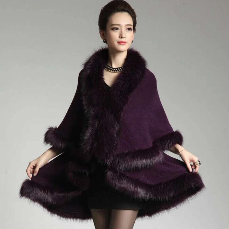 2015 font b Winter b font Elegant Faux Fur Coat Women New Fashion Cashmere Imitation Rabbit