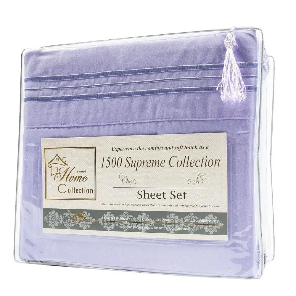 Luxury hotel used bedding 100% cotton plain white 200tc  bed sheet Bed Sheet Set Manufacture