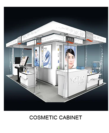 Hot Sale Showcase for Beauty Products Cosmetics Shop and Mall Kiosk Ideas for Shopping Malls