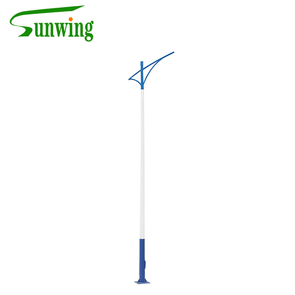 Hot selling Chinese factory price 6m double arm outdoor street light pole