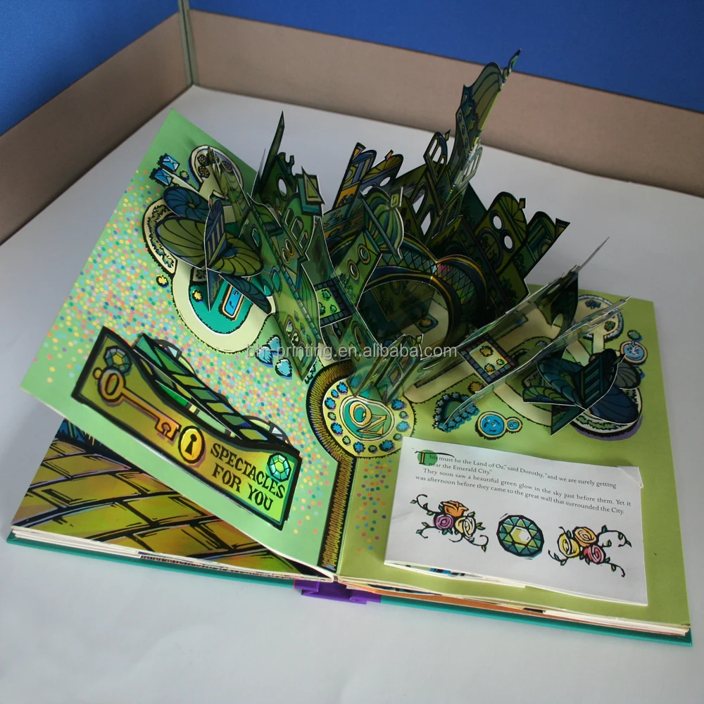 Elegant hardcover stereo children book printing