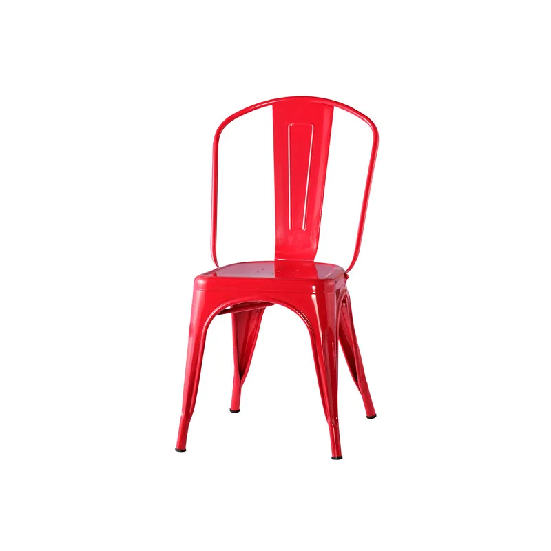 industrial vintage cheap full metal dining chair