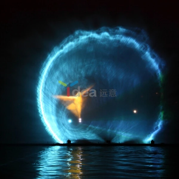 Outdoor first class quality 3D water screen laser movie show for lake fountain