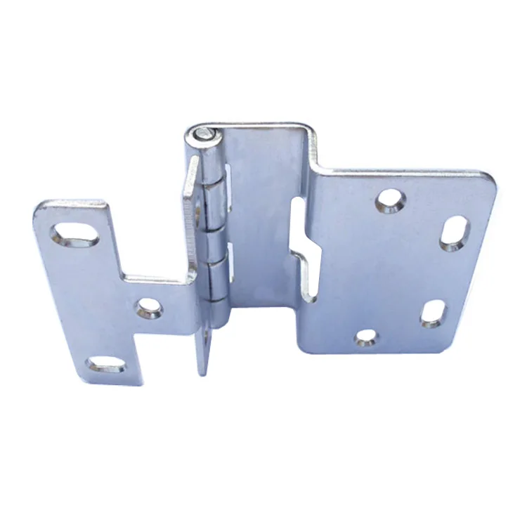 Guangyou factory custom steel material cabinet equipment door bending blue zinc plating steel furniture hinge