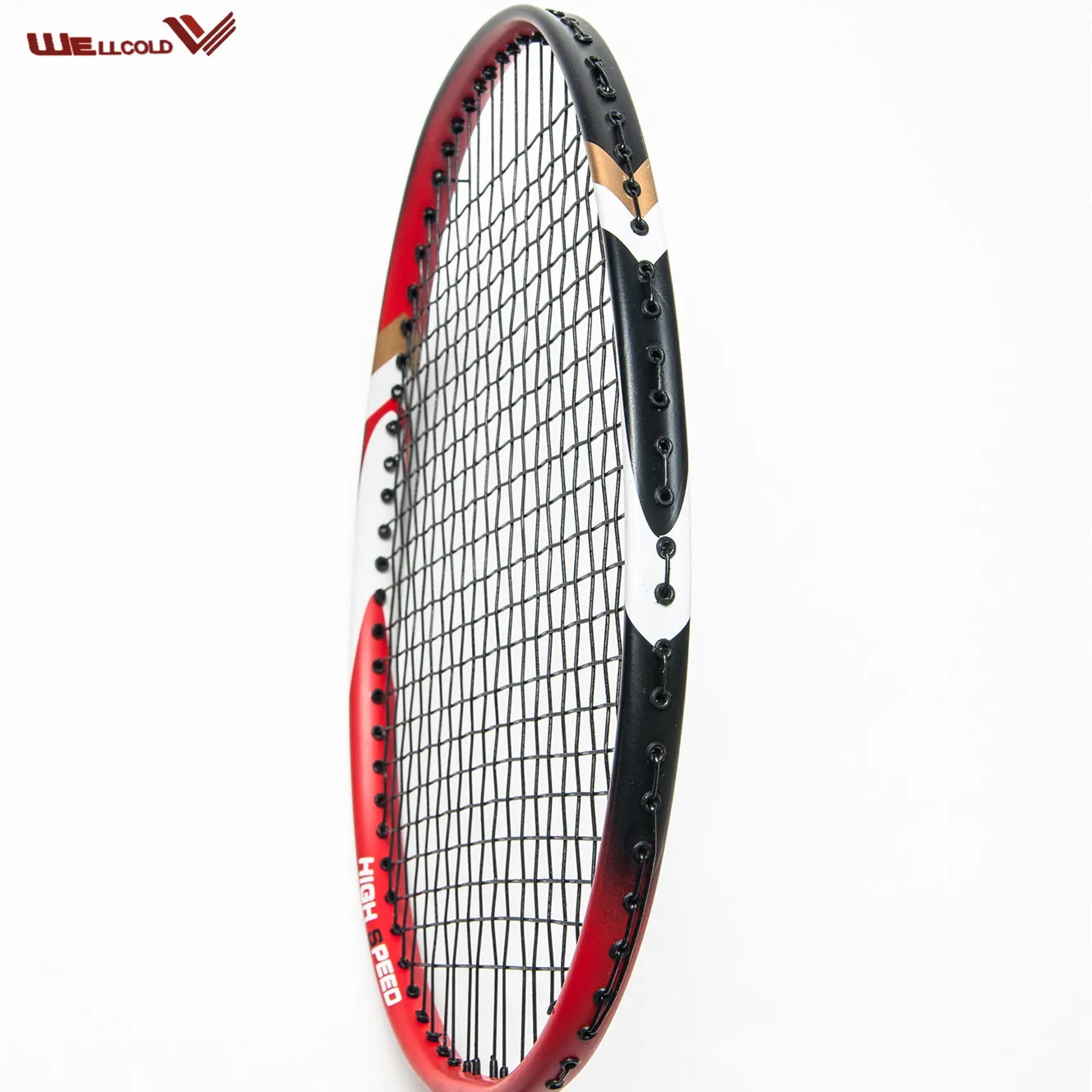 Wellcold professional carbon badminton racket 20lbs badminton racquet sports equipment with grip