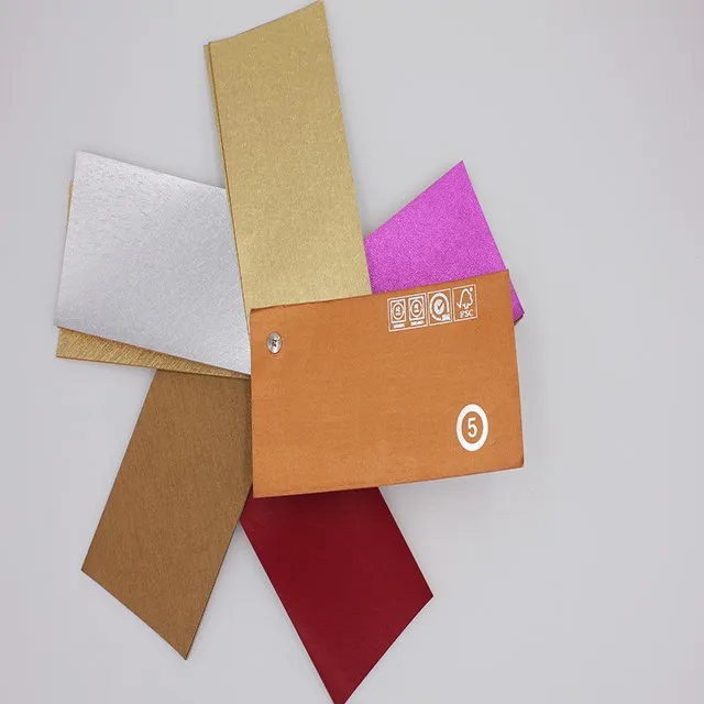 Glossy metallic PVC Paper Vinyl Coated Book Binding and Box Wrapping Paper Made in China