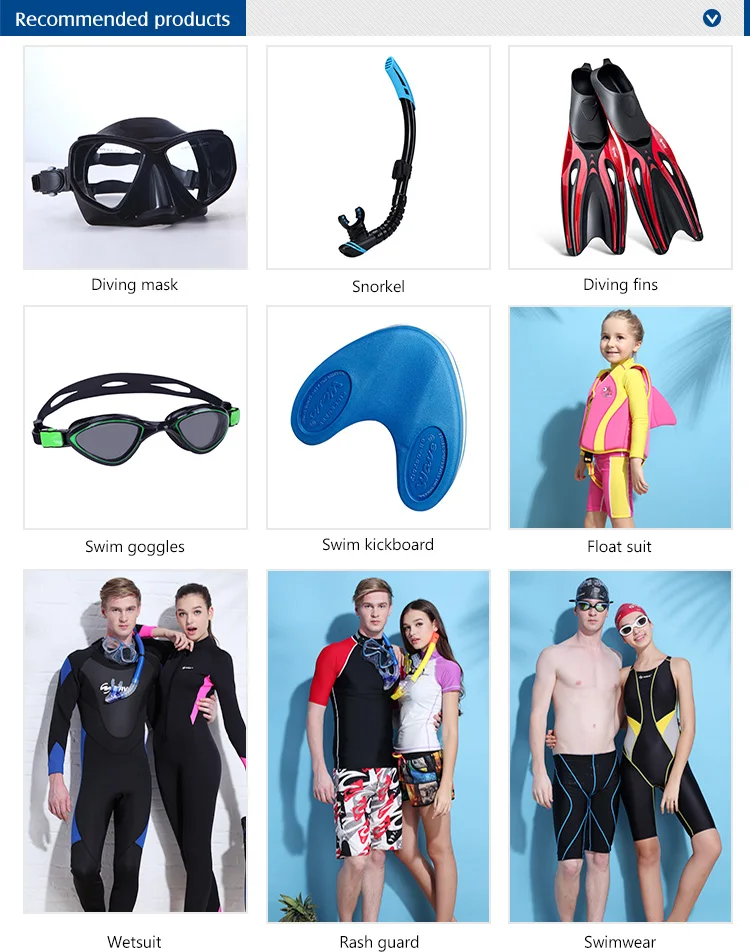 WAVE Easy adjustable strap kids diving mask snorkel set underwater diving equipment