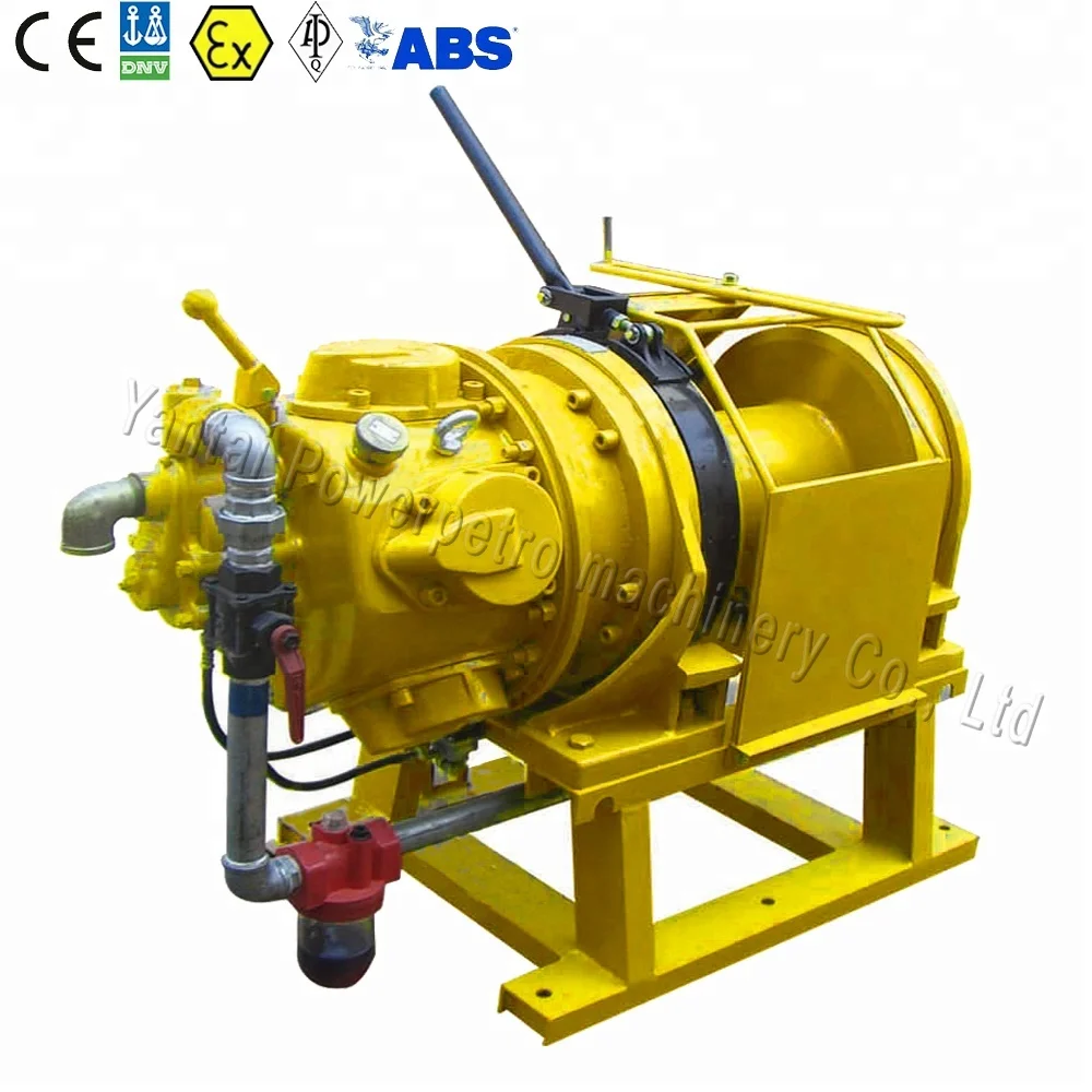 
mooring capstan 5t double-braking air winch /hand brake and foot brake 