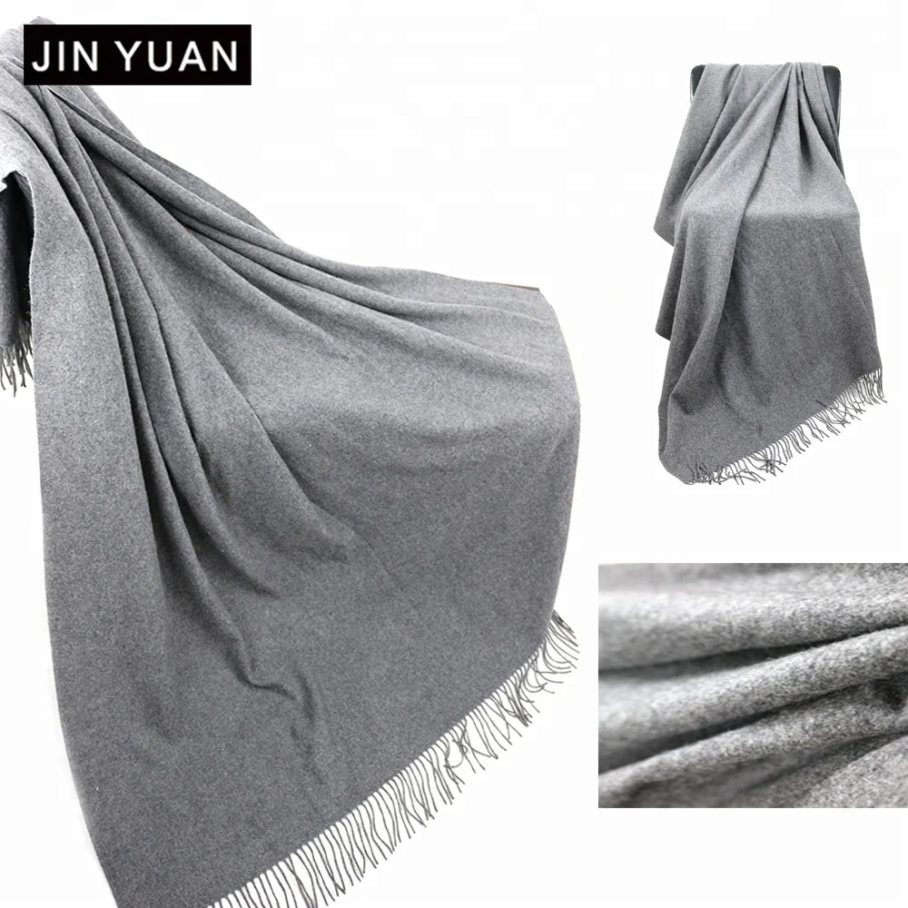 solid color winter 100% cashmere blanket custom woven luxury cashmere blanket throw with tassel