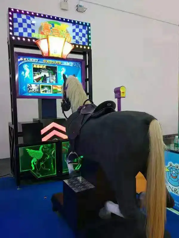 Coin Operated Horse Ride For Sale|GoGo Jockey 1P Horse Riding Game Machine|Coin Operated Animal Ride