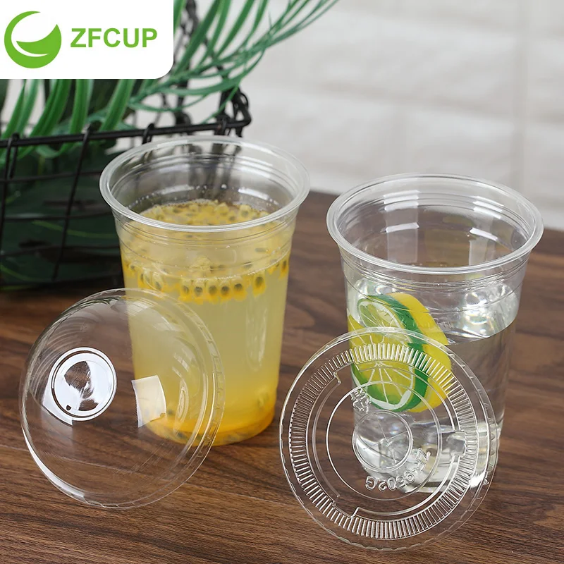 
ZFCUP 16 oz. Durable Construction Nonstick Plastic Drinking Juice Cup 