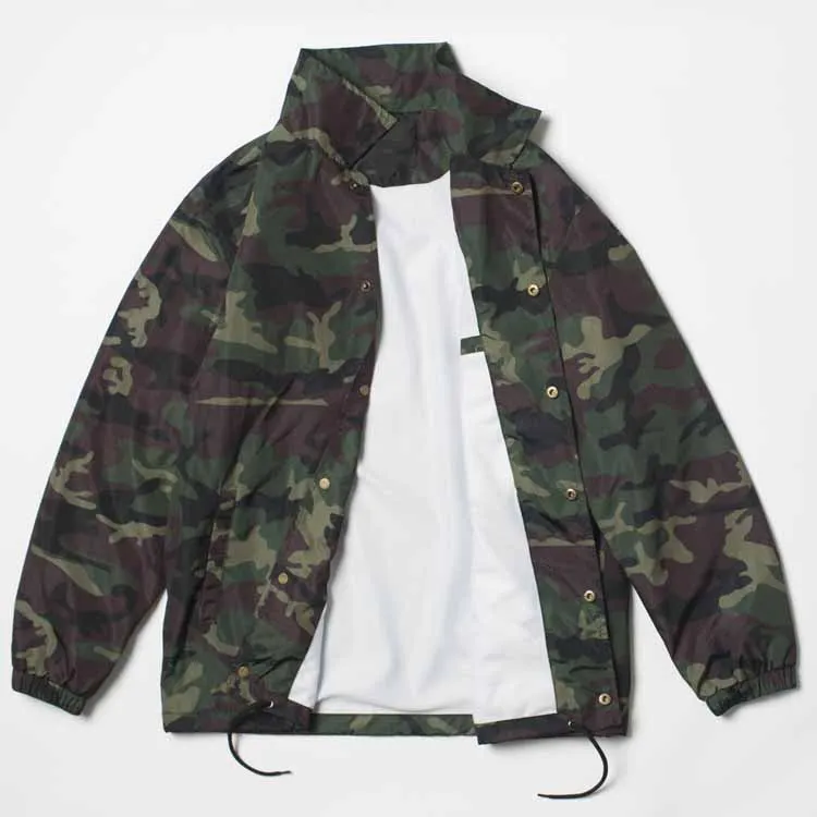 High Quality Nylon Breathable Blank Men Coaches Jacket