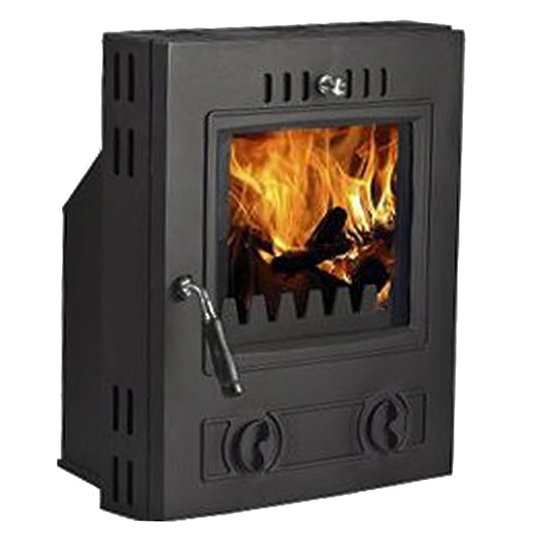 
High Chrome Internal Castings And Polished Stainless Steel Fittings Insert Installation Type Wood Stove 